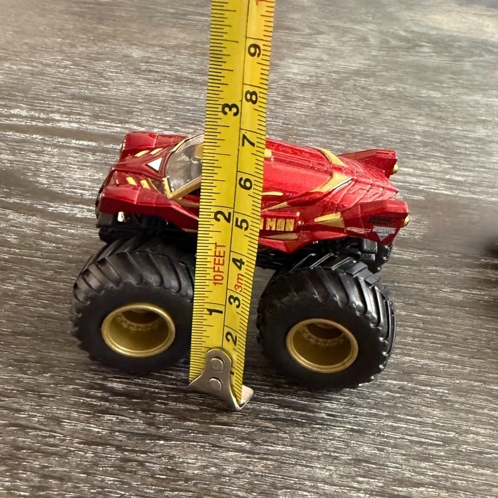 Hot Wheels Monster Jam‎ Lot of 3 Trucks Grave Digger Iron Man Stone Crusher